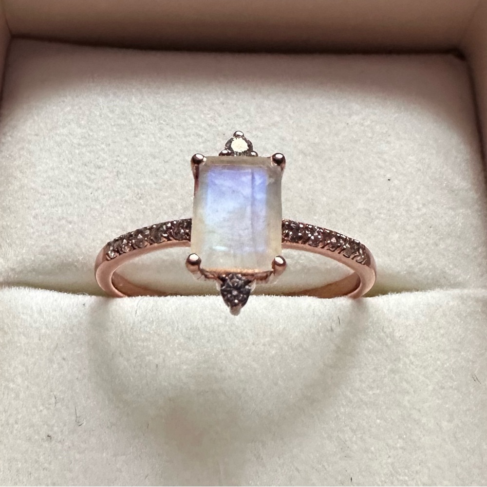 Moon Magic Moonstone Rose Gold Ring
